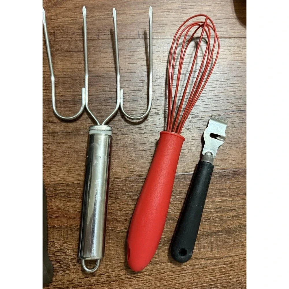 Deglon France Citrus Zester Rosti Slotted Spoon Meat Forks Etc Lot Vintage